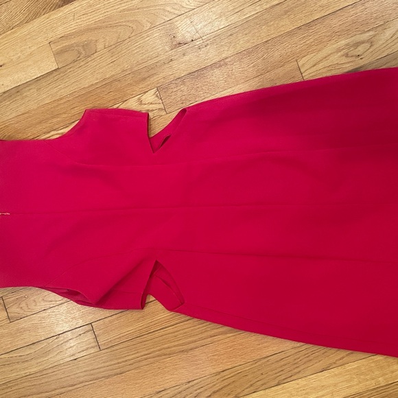 NWT Anthropologie Red cut out mini shift dress with cut out detail S - Picture 6 of 7